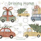 Vorbestellung - Driving home - Bügelbildbogen