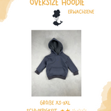 digitales Schnittmuster - Oversize Hoodie/Erwachsene