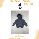 digitales Schnittmuster - Oversize Hoodie/Kinder