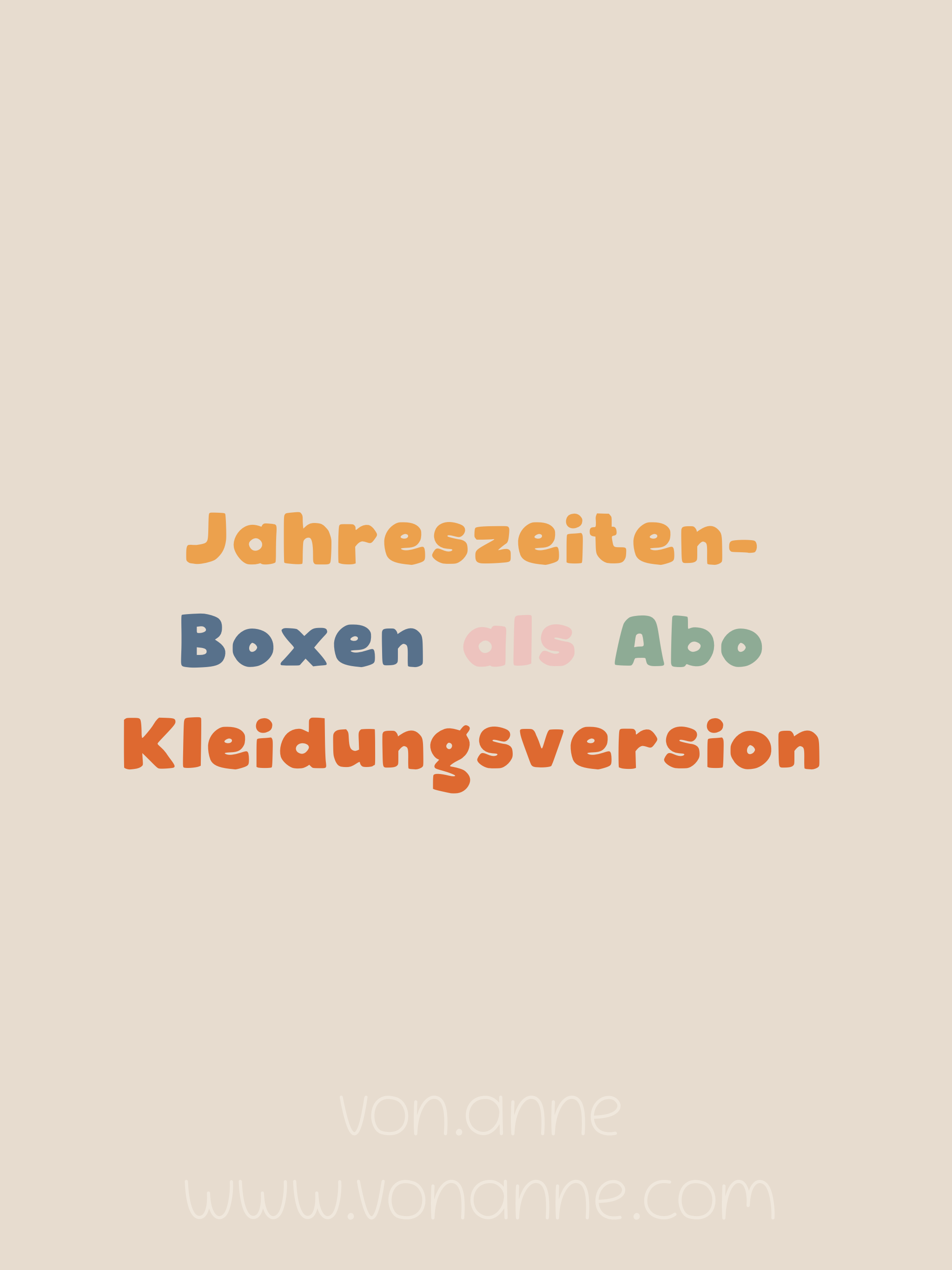 Jahreszeiten-Abobox: Kleidung