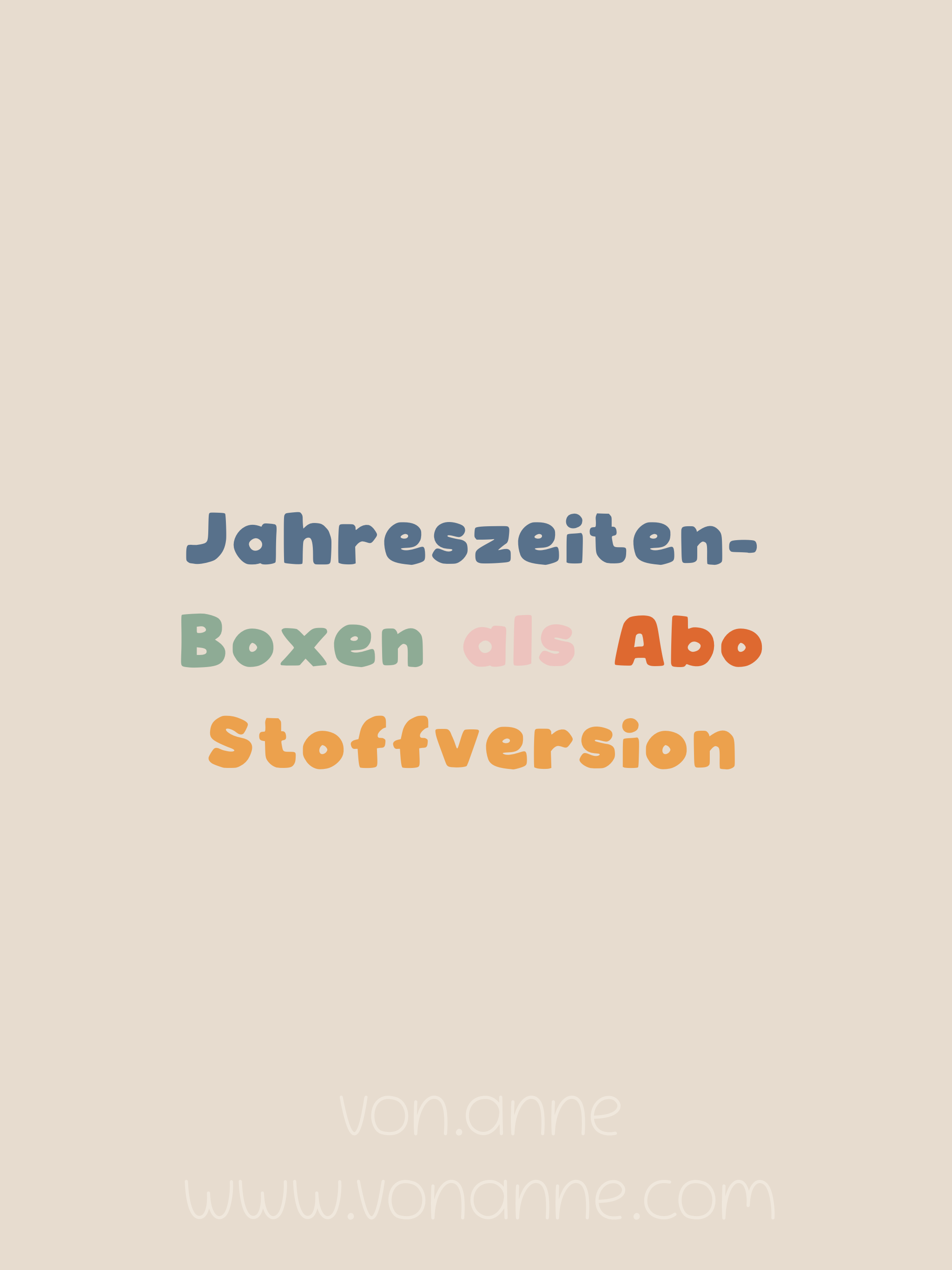 Jahreszeiten-Abobox: Stoffe