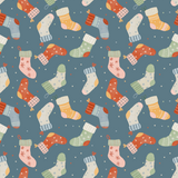 Pointelle - Völlig von den Socken blau