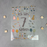 Geburtstagsbügelbild "7. Geburtstag"