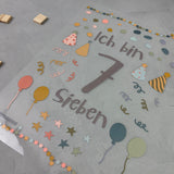 Geburtstagsbügelbild "7. Geburtstag"