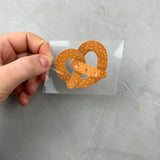 kleines Bügelbild - Aufgebrezelt