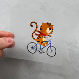 kleines Bügelbild - Streifen auf Reifen