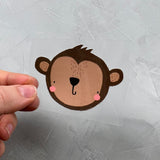 kleines Bügelbild - Affentheater