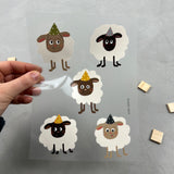 Bügelbildbogen - Komme was Wolle