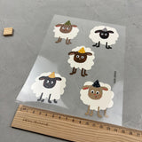 Bügelbildbogen - Komme was Wolle