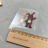 kleines Bügelbild - Doppelt gehoppelt/hell