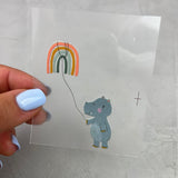 kleines Bügelbild - Nilpferd/Ein Stück vom Glück