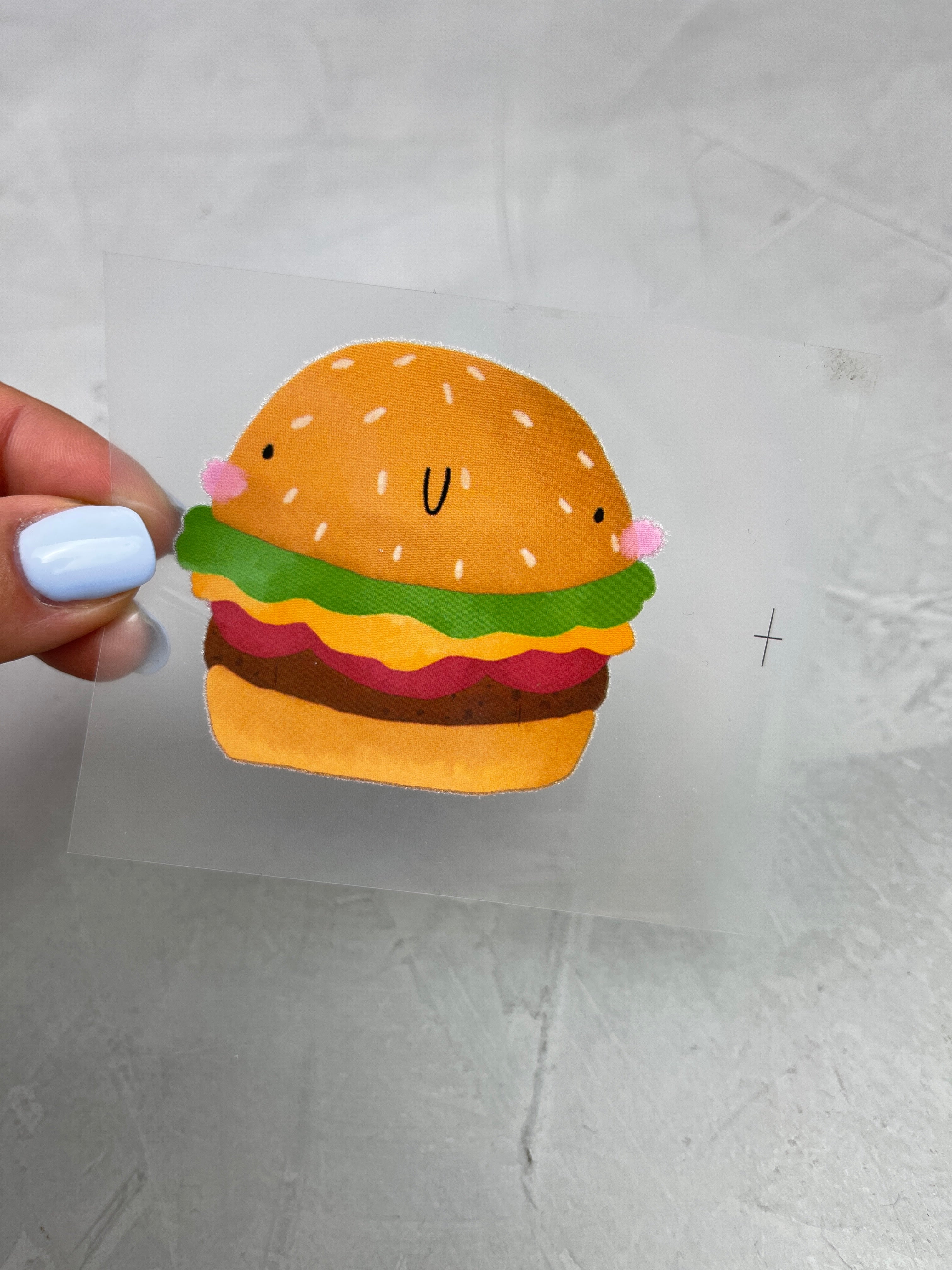 kleines Bügelbild - Burgermeister