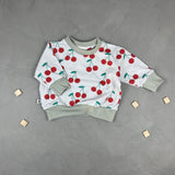 Vintage Sweater - Cherry sweet (0-3 M)