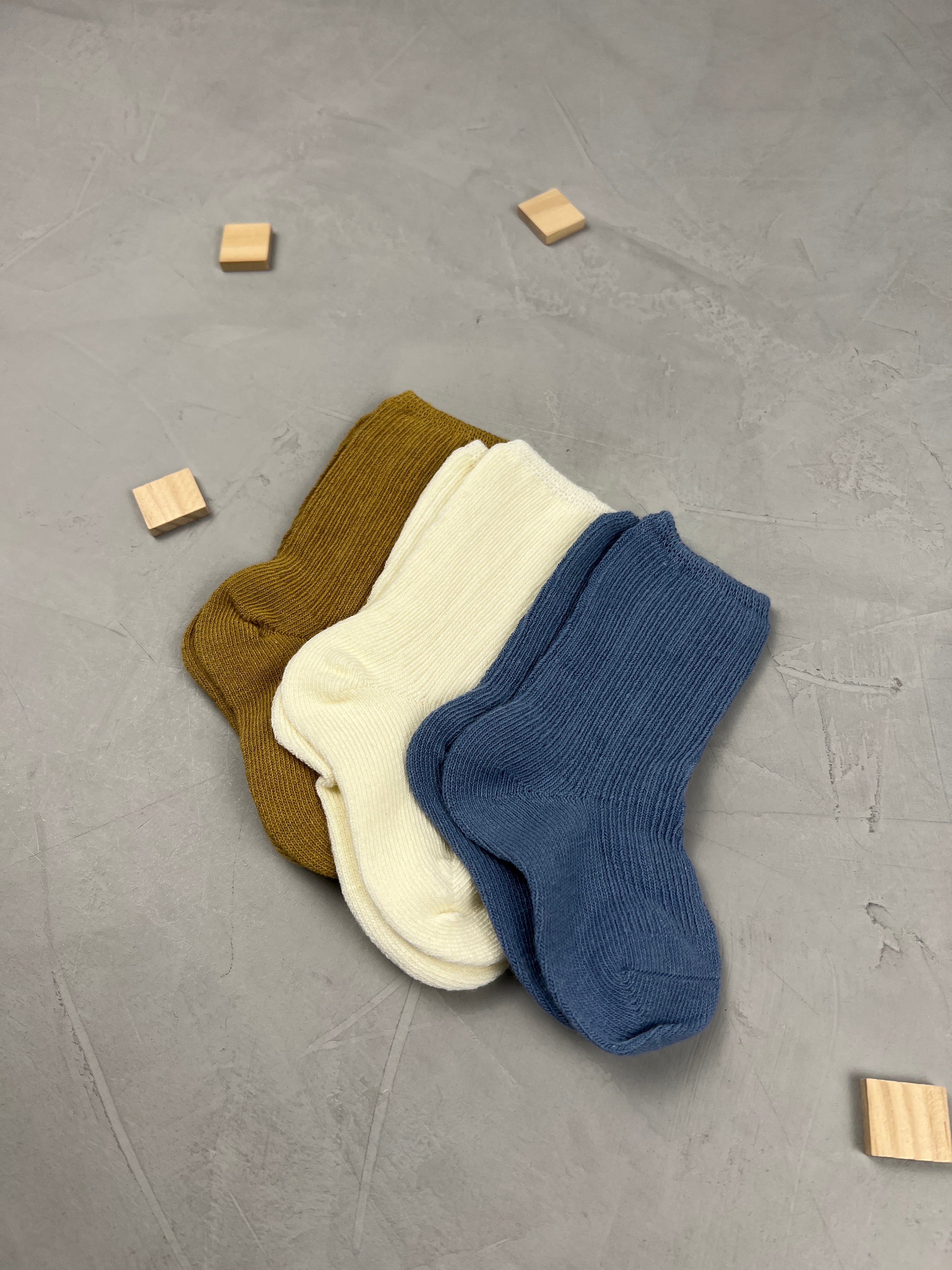 Rib Socken - 3er Set