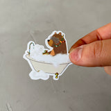 XXL Glitter-Sticker - Seifenoper/Bär