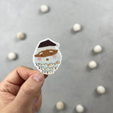 XXL Glitter-Sticker - 24-Tage-Bart