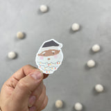 XXL Glitter-Sticker - 24-Tage-Bart