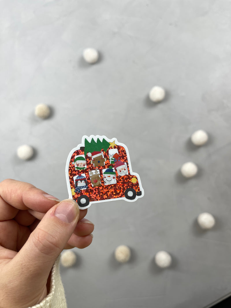 XXL Glitter-Sticker - Santa's Workshop