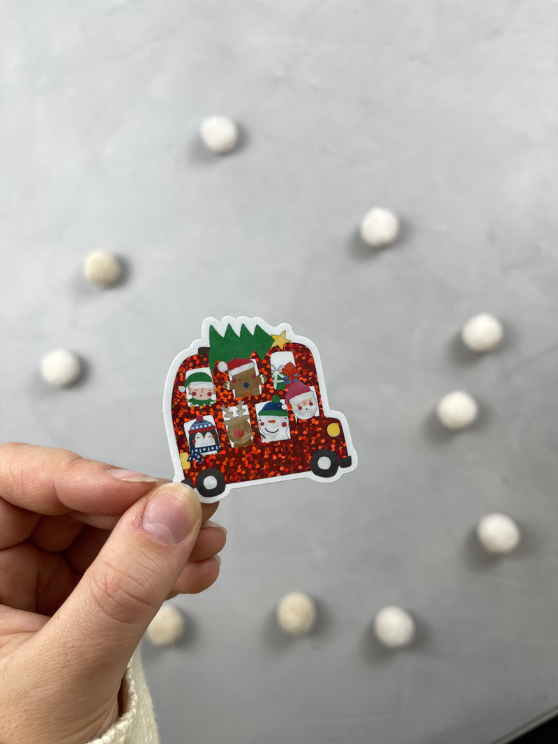 XXL Glitter-Sticker - Santa's Workshop