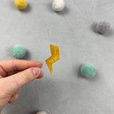 kleines Bügelbild - Blitz/Donnerwetter