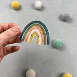 kleines Bügelbild - Ohne Regen kein Bogen