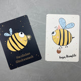 Postkarten 2er Set: Hummelgetummel