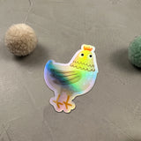 XXL Holo-Sticker - Hühnerhaufen