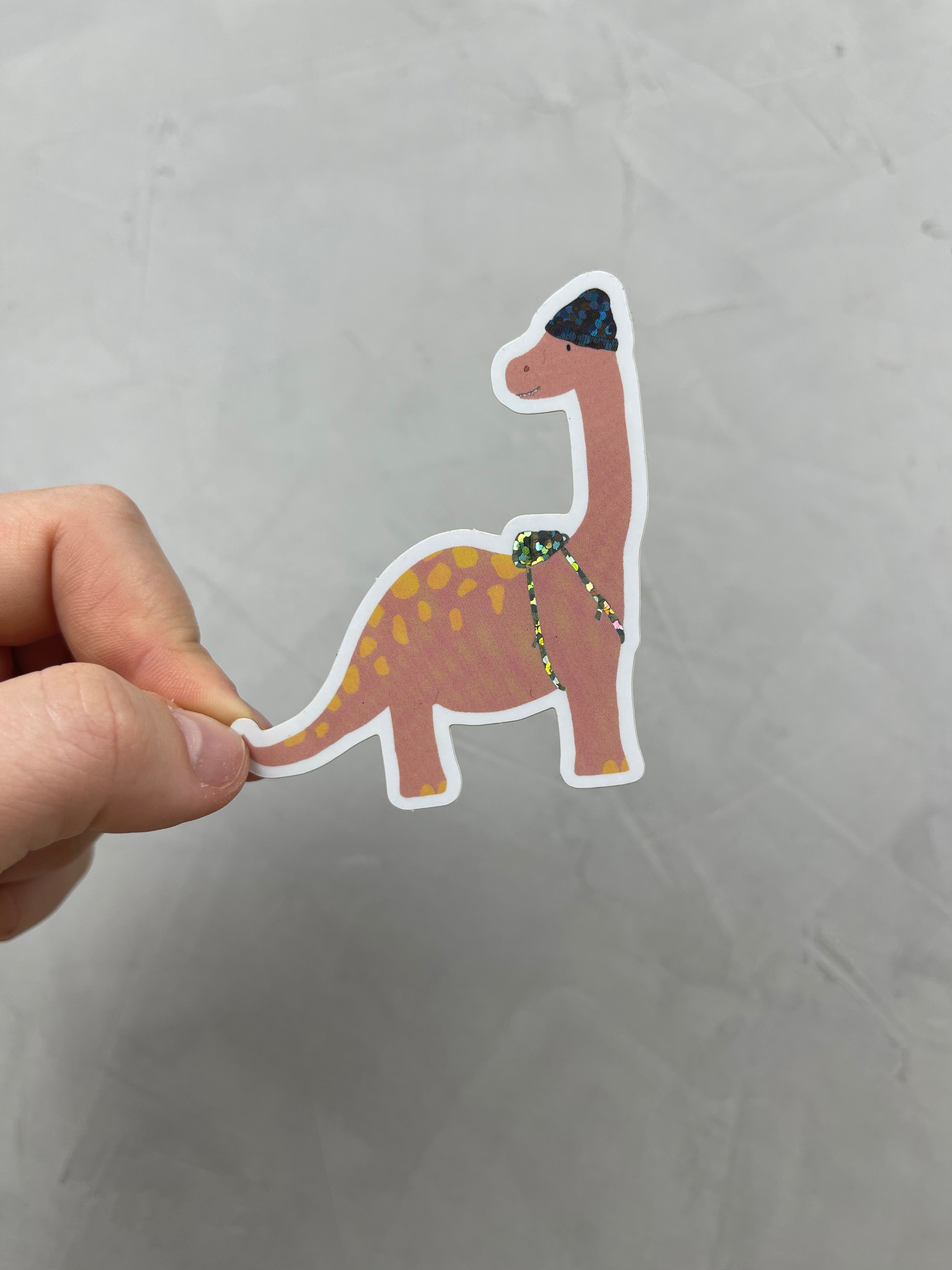 XXL Glitter-Sticker - Brachiosaurus (die Urknallgang)