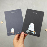 Postkarten 2er Set: Geisterfahrer