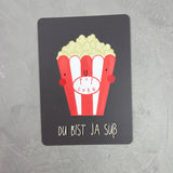 Postkarten 2er Set: Pommes & Popcorn