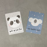 Postkarten 2er Set: Panda & Koala