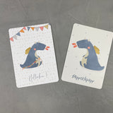 Postkarten 2er Set: Drache Hatschi