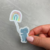 XXL Holo-Sticker - Nilpferd von 'Ein Stück vom Glück'