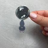 XXL transparenter Sticker - Graf Klaus von Fledermaus (hängend)