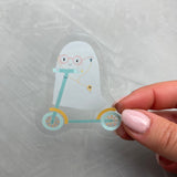 XXL transparenter Sticker - Geisterfahrer