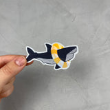 XXL Holo-Sticker - Hai-Society/Schwimmring