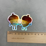 XXL Holo-Sticker - Eicheln (Verknallt im Wald)