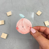 kleines Bügelbild - An und Pfirsich