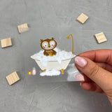 kleines Bügelbild - Seifenoper/Eule