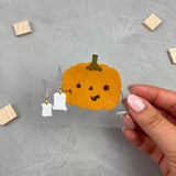 kleines Bügelbild - kleiner Kürbis