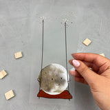 großes Bügelbild - Mond