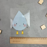 großes Bügelbild - Regenkollegen