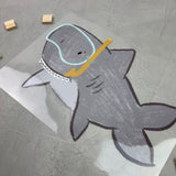 großes Bügelbild - Hai-Society