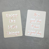 Postkarten 2er Set: good day & little things