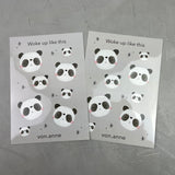 2er Stickerset - Woke up like this