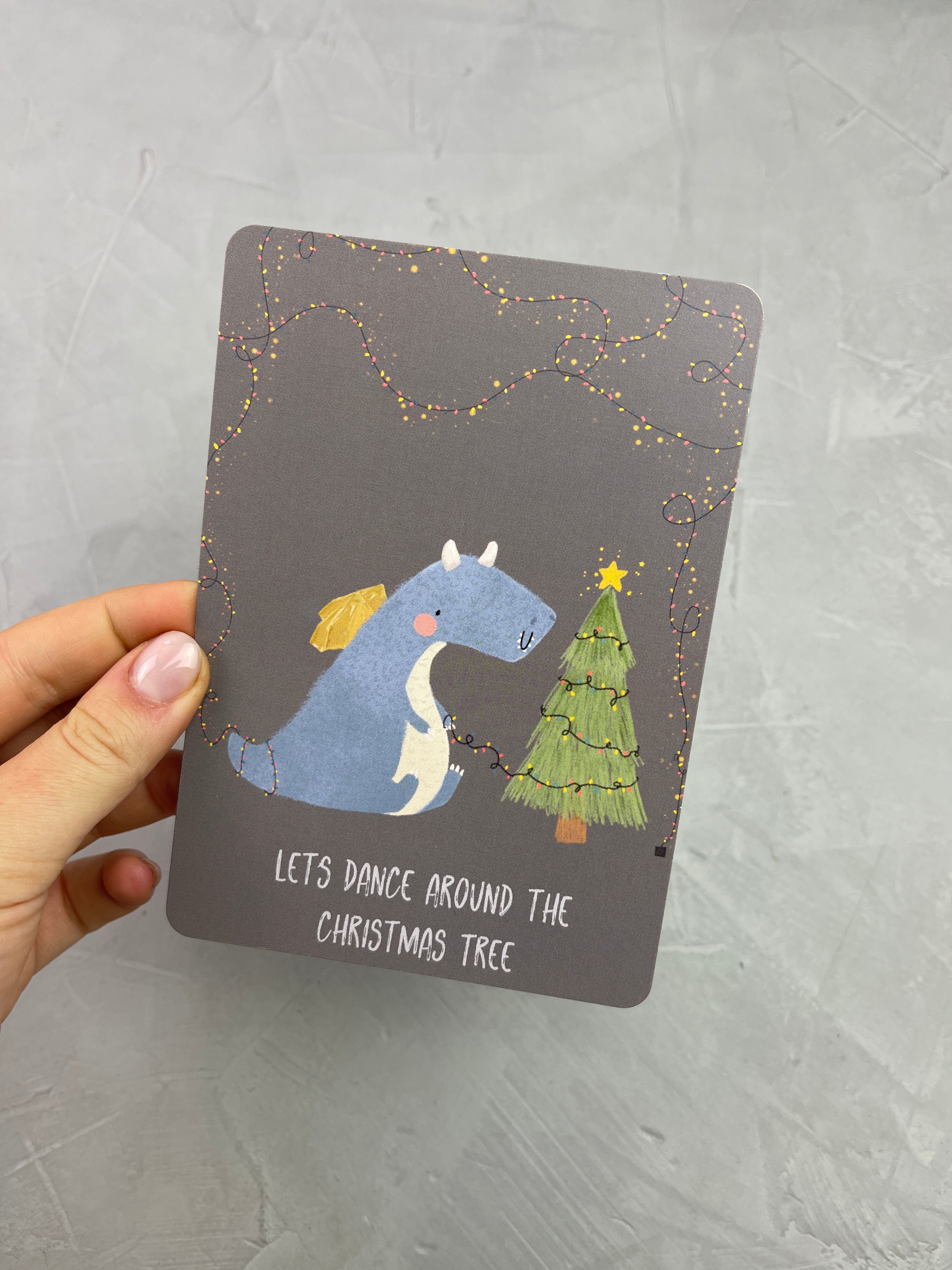 Postkarte - Let's dance around the christmas tree