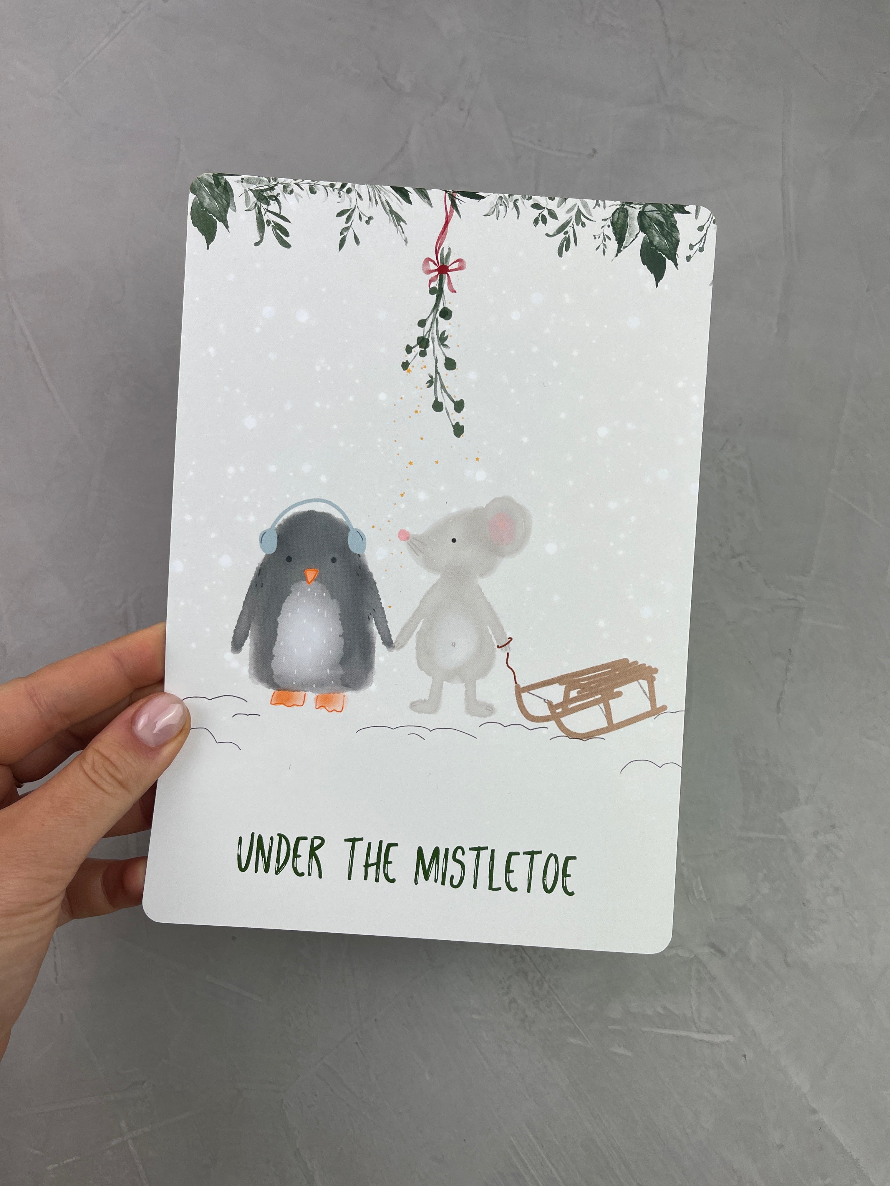 A5 Print - Under the mistletoe