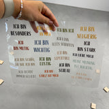 Bügelbild "Affirmationen"