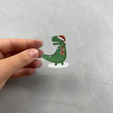 kleines Bügelbild - Tyranno Santa Rex