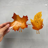 großes Bügelbild - Verknallt im Wald/Blätter